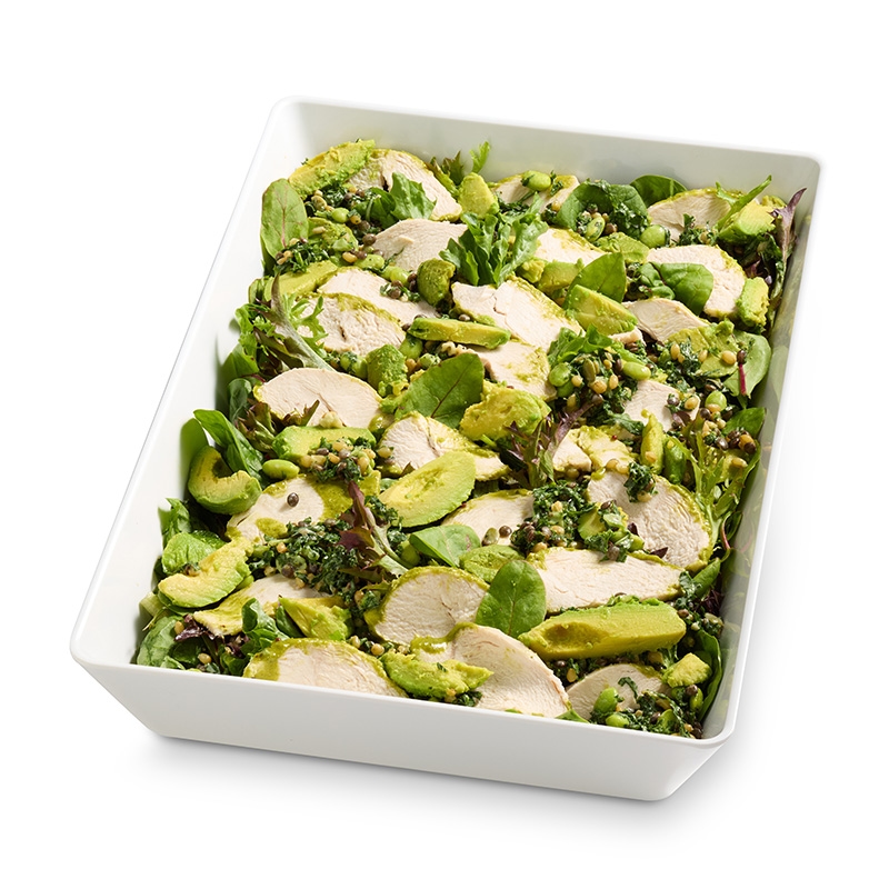 Salad Servers Green Goddess Chicken Leafy Kit x 1
