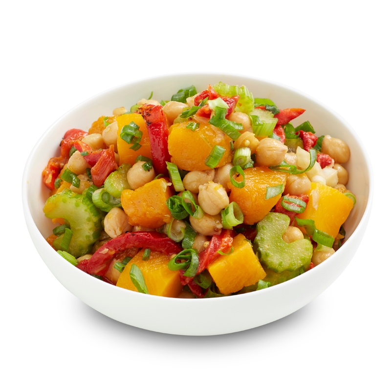 Salad Servers Chickpeas w Roast Pumpkin