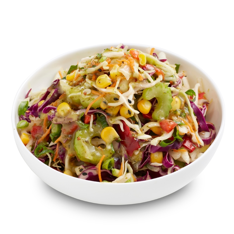 Salad Servers Corn & Coriander slaw