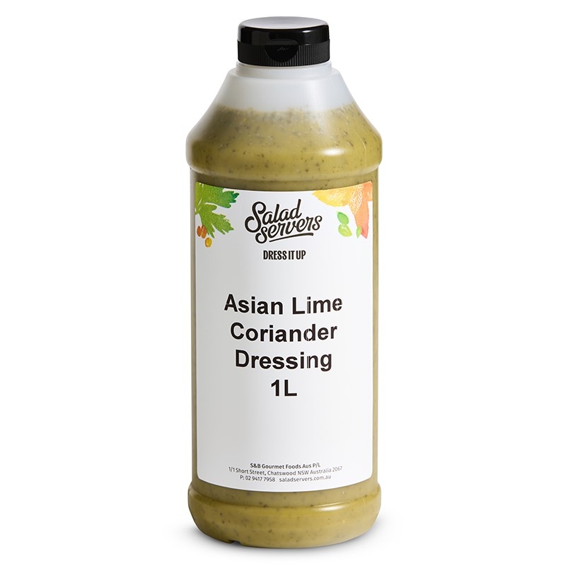 Salad Servers Asian Lime Coriander Dressing 1L x 4