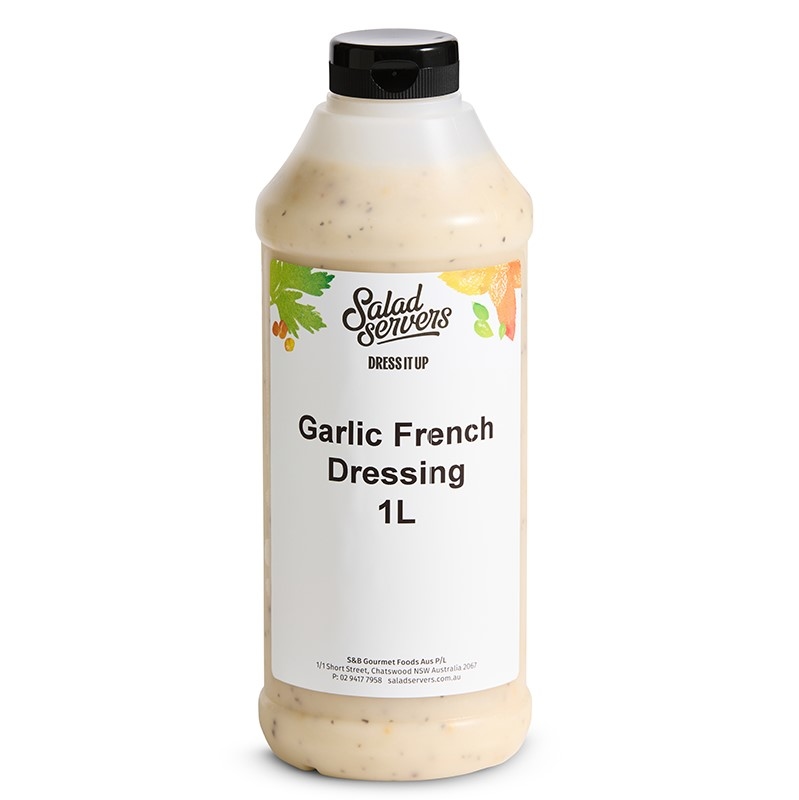 Salad Servers Garlic French Dressing 1L x 4
