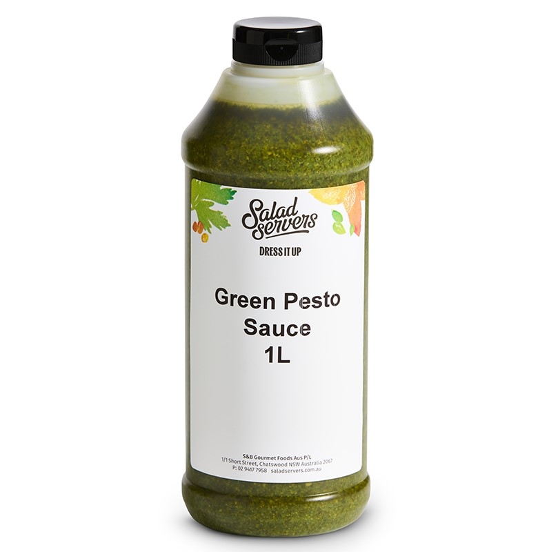 Salad Servers Green Pesto Sauce 1L x 4
