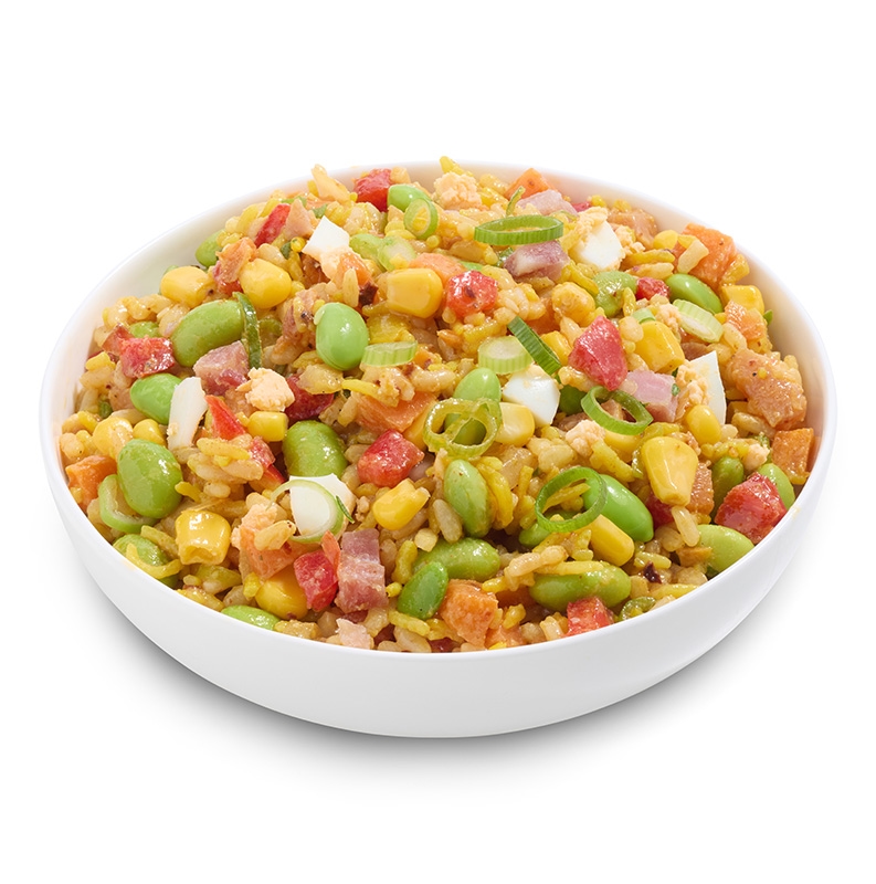 Salad Servers Fried Rice Salad with Bacon & Egg