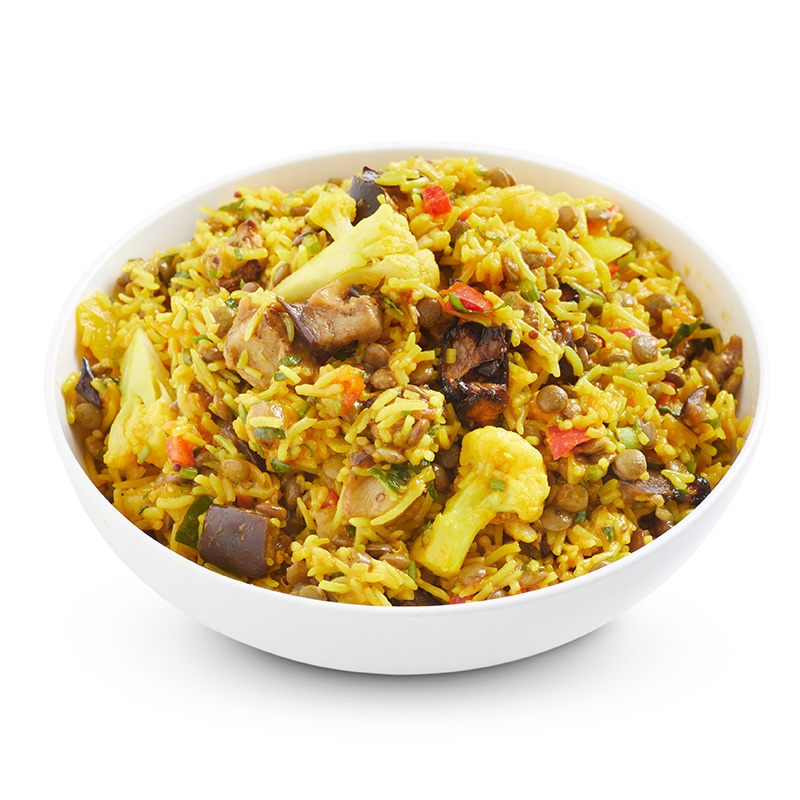 Salad Servers Indian Lentil & Saffron Rice