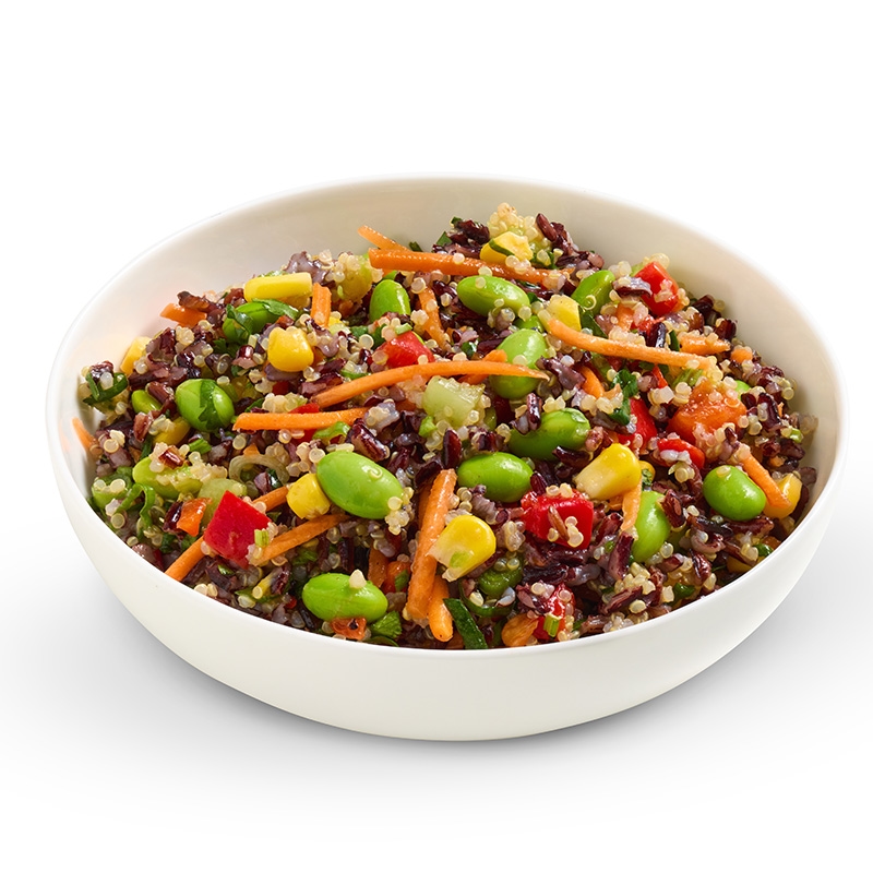 Salad Servers Japanese Sesame Rice w Honey & Edamame