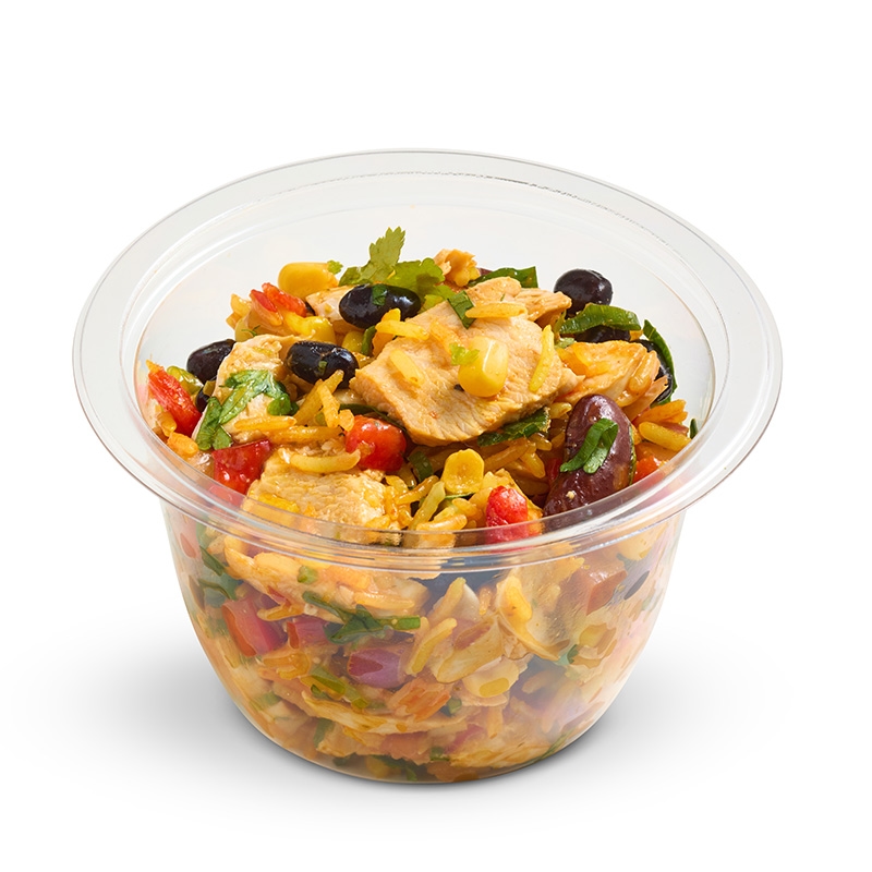Salad Servers PP Spicy Chicken w Rice and Beans x 6