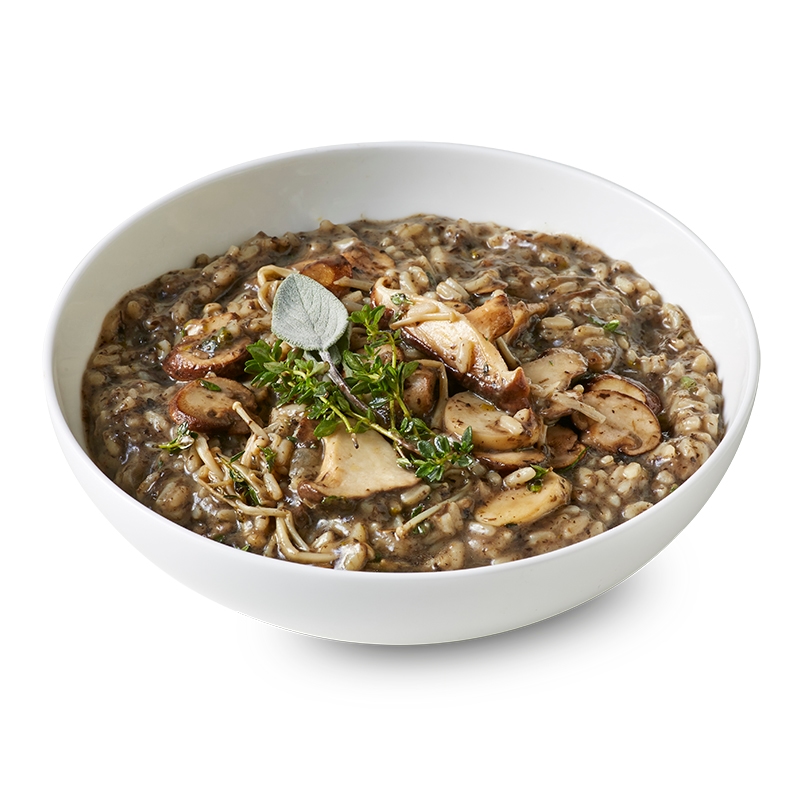 Salad Servers Wild Mushroom Risotto