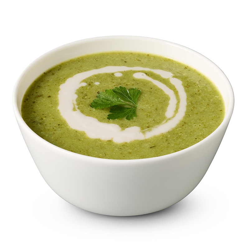 Salad Servers Cream of Broccoli Soup